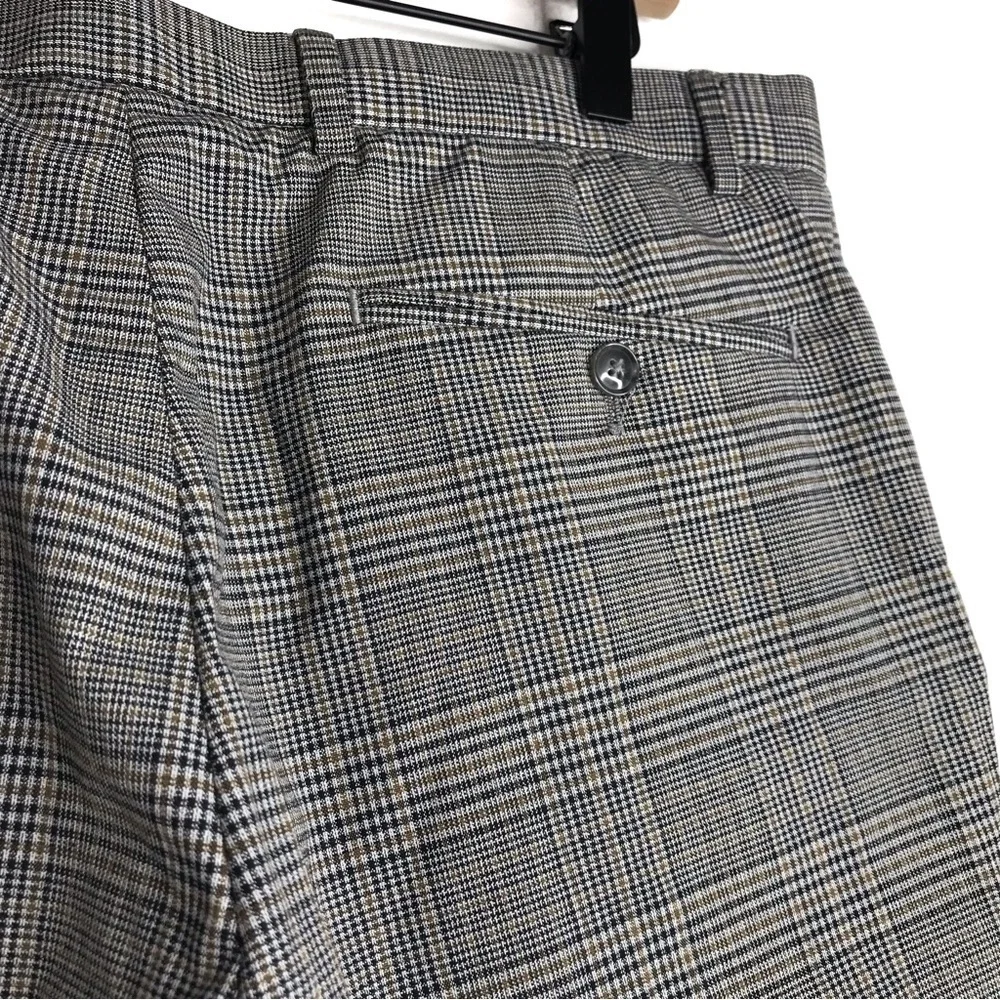 TOMMY HILFIGER Plaid Dress Pants 34 x 30